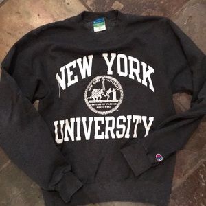 NYU grey sweatshirt- XS